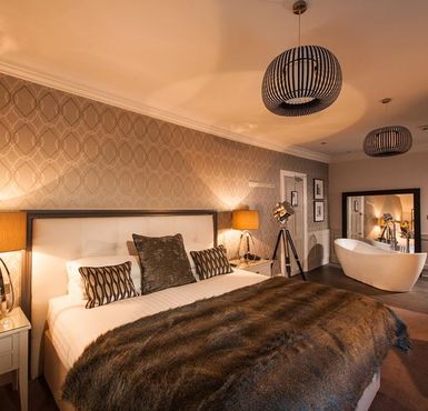 Honeymoon suite Lodge at Piersland House Hotel in Troon Ayrshire